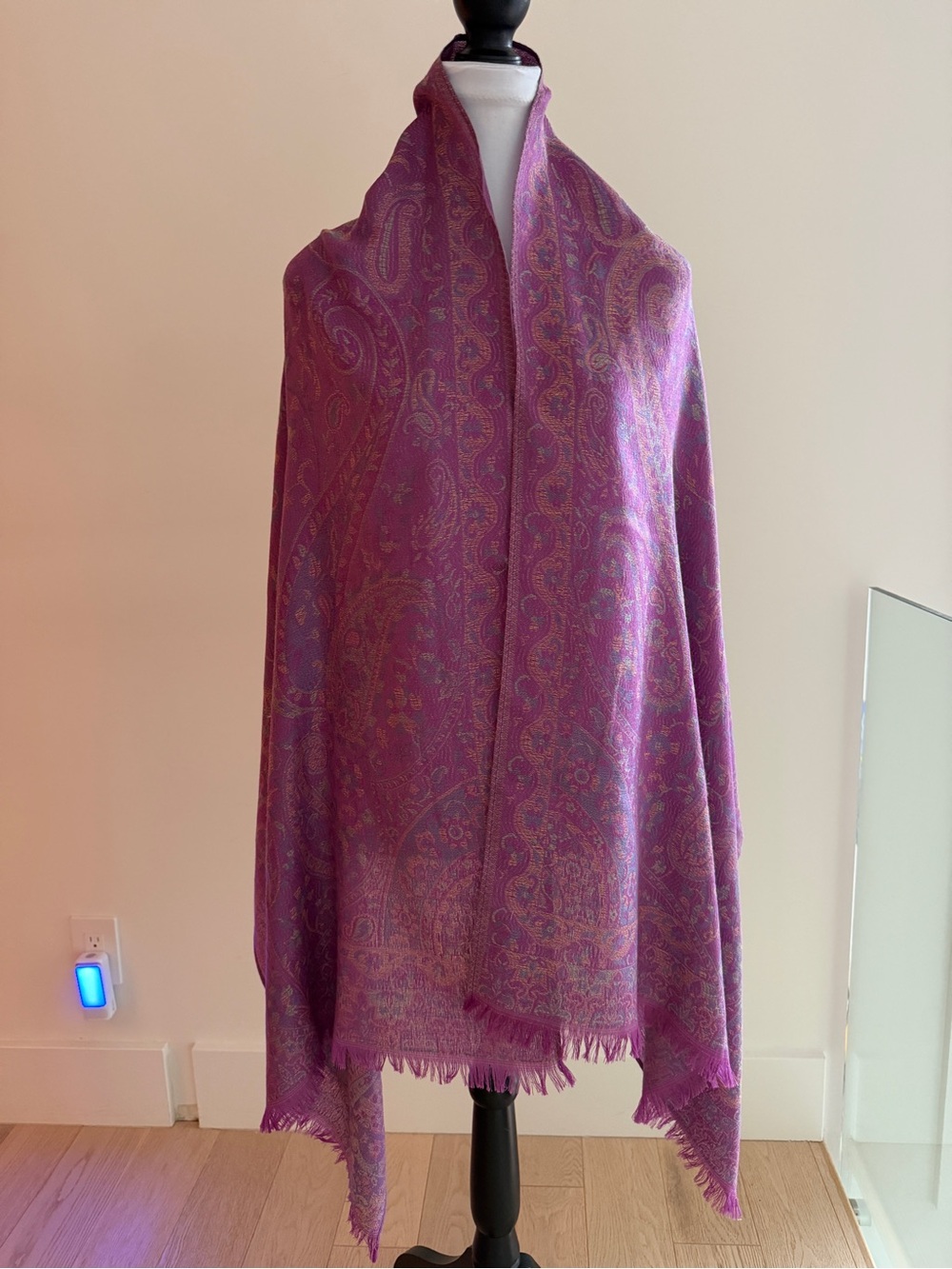 PASHMINA Wrap Shawl Scarf Oversized Pink Lightweight Colourful Travel Chic Cozy